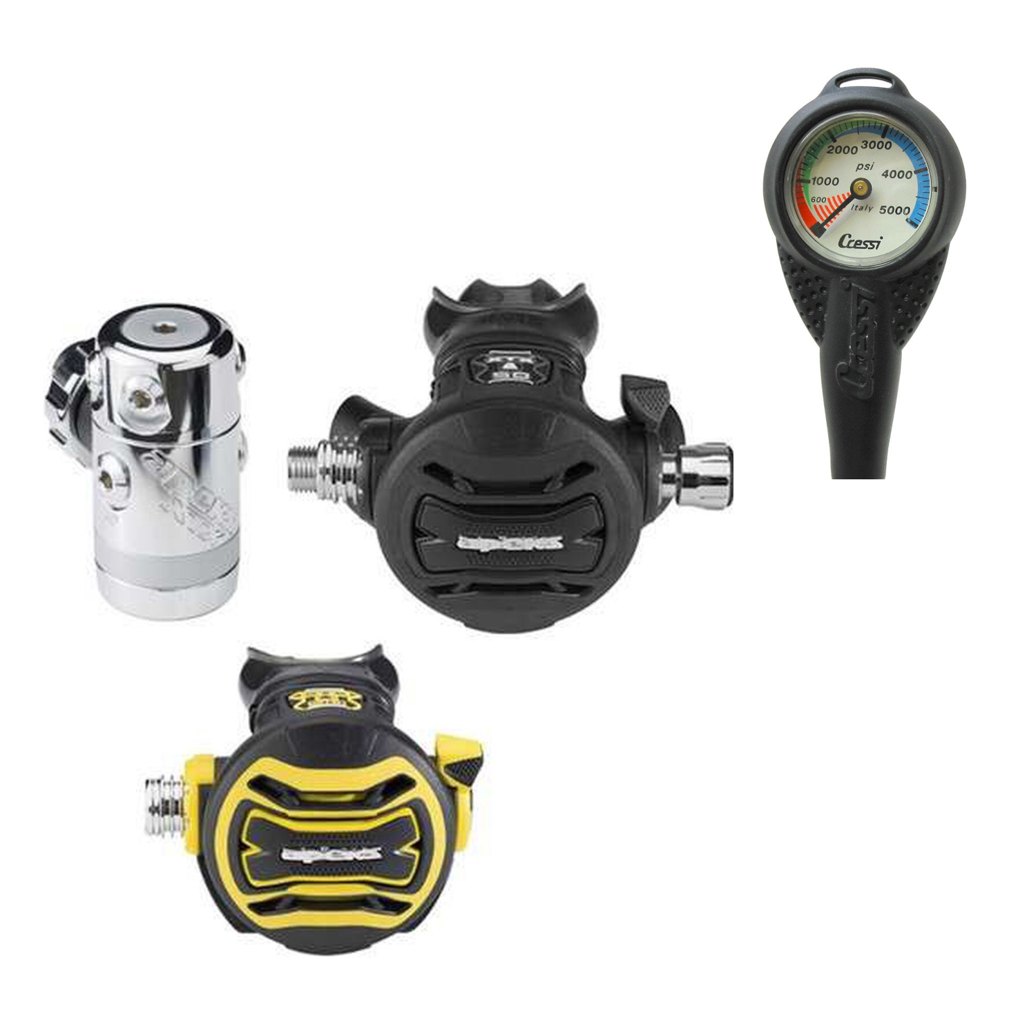 Apeks XTX50 + XTX40 Scuba Diving Regulator Set - Professional Dive Gear for Deep Sea & Cold Water Exploration