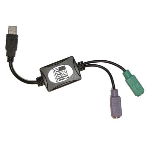 PS/2 to USB Adapter Converter - Compatible with Keyboard & Mouse - Plug and Play for PC, Laptop, Gaming Setup & Office Workstations