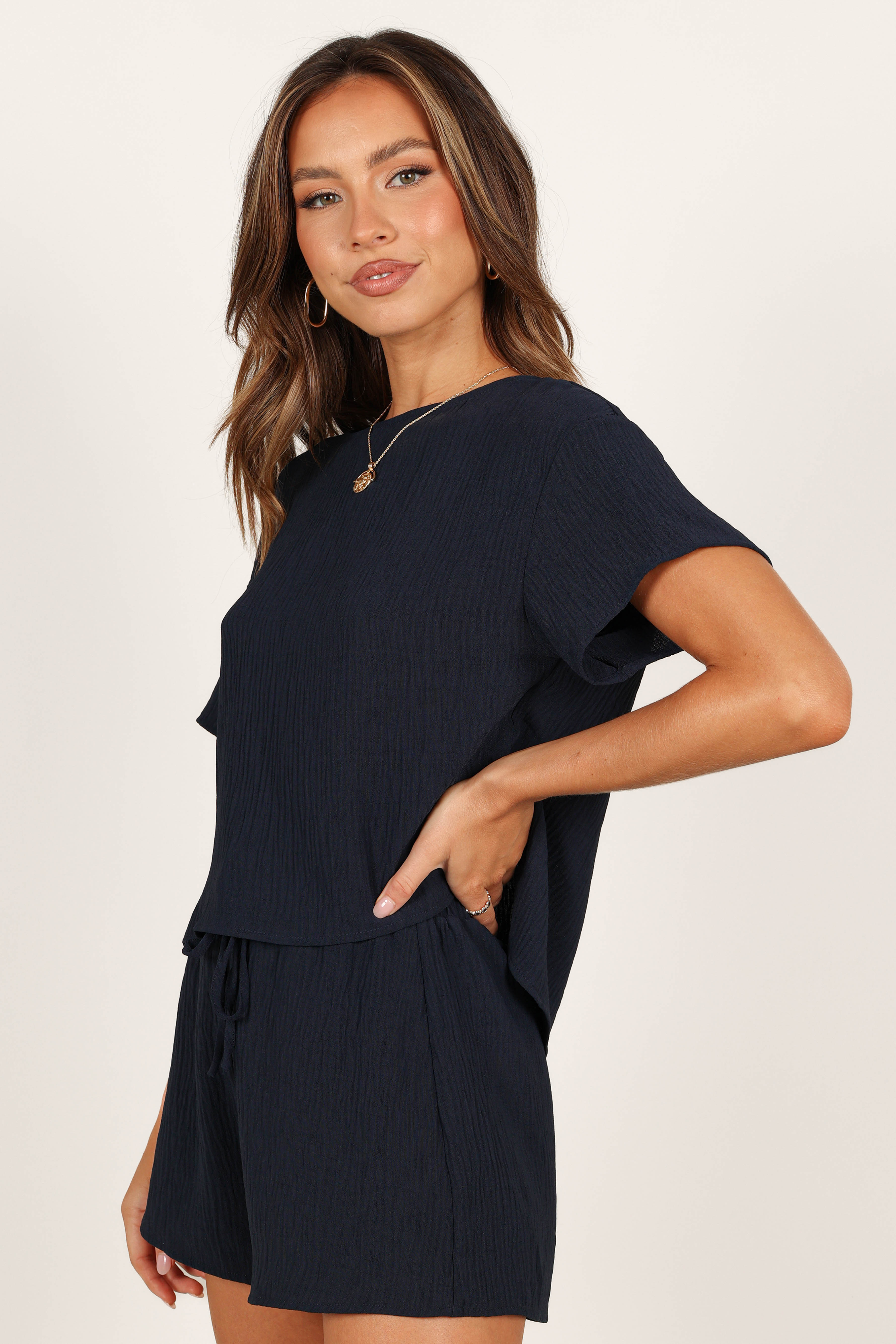 Premium Ittai Set in Navy Blue - Stylish and Comfortable Outfit for Casual Wear, Travel, and Everyday Fashion