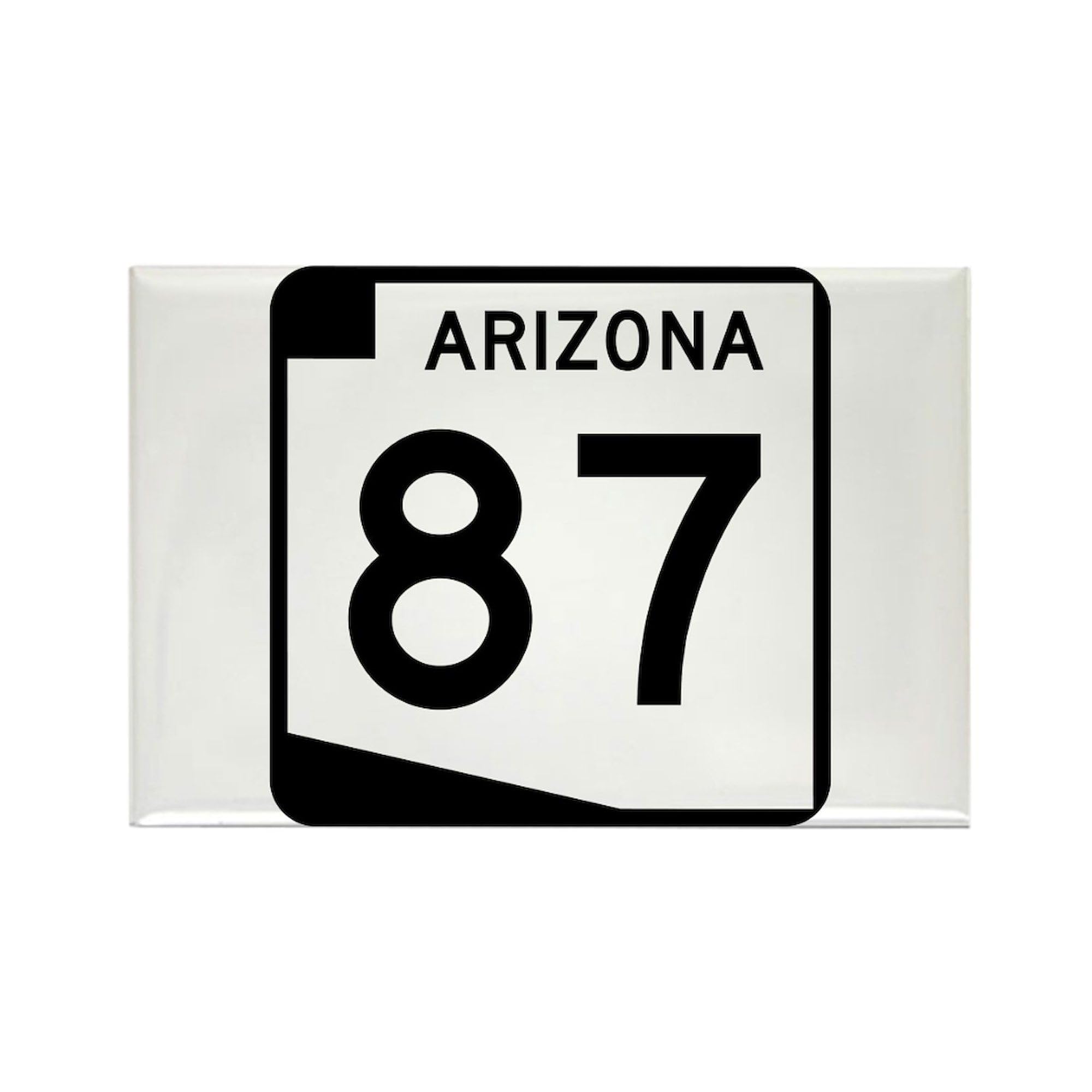 Arizona State Route 87 100-Pack Rectangle Refrigerator Magnets - Perfect for Offices, Schools, and Home Decor