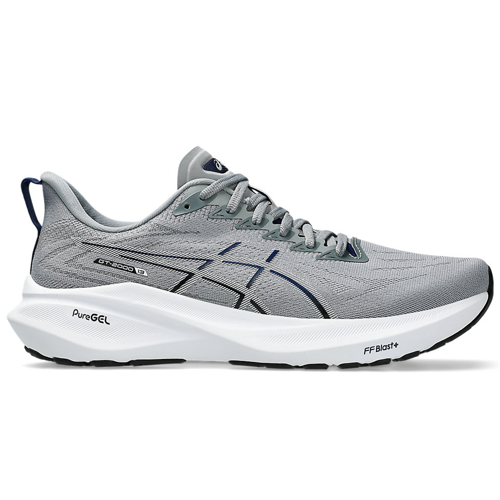 ASICS GT 2000 13 Wide Running Shoes for Men - Sheet Rock/White - Size 11.5 2E - Stability & Cushion for Road Running, Jogging & Workouts