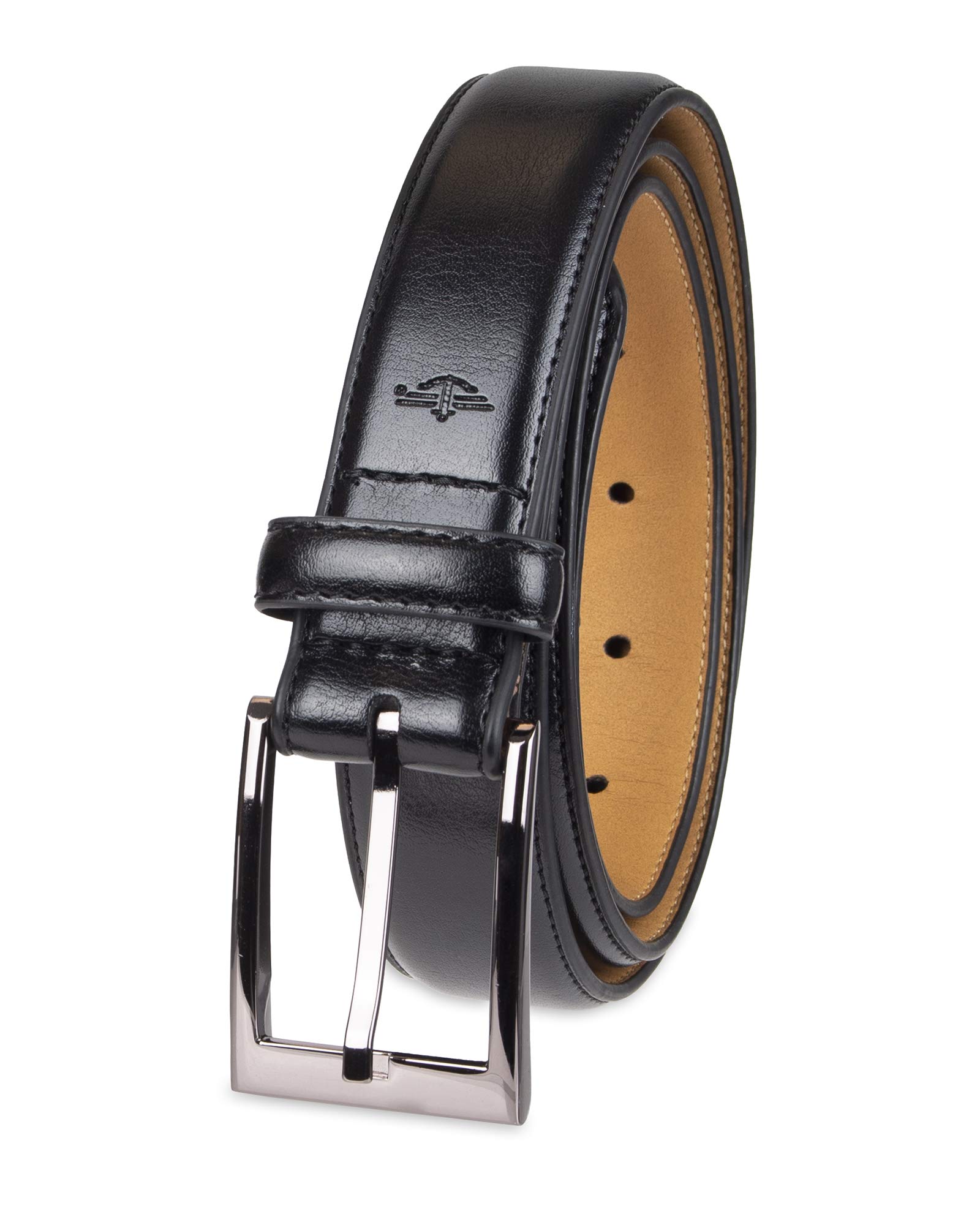 Dockers Men's Genuine Leather Dress Belt - Classic Style for Business, Office, and Formal Occasions