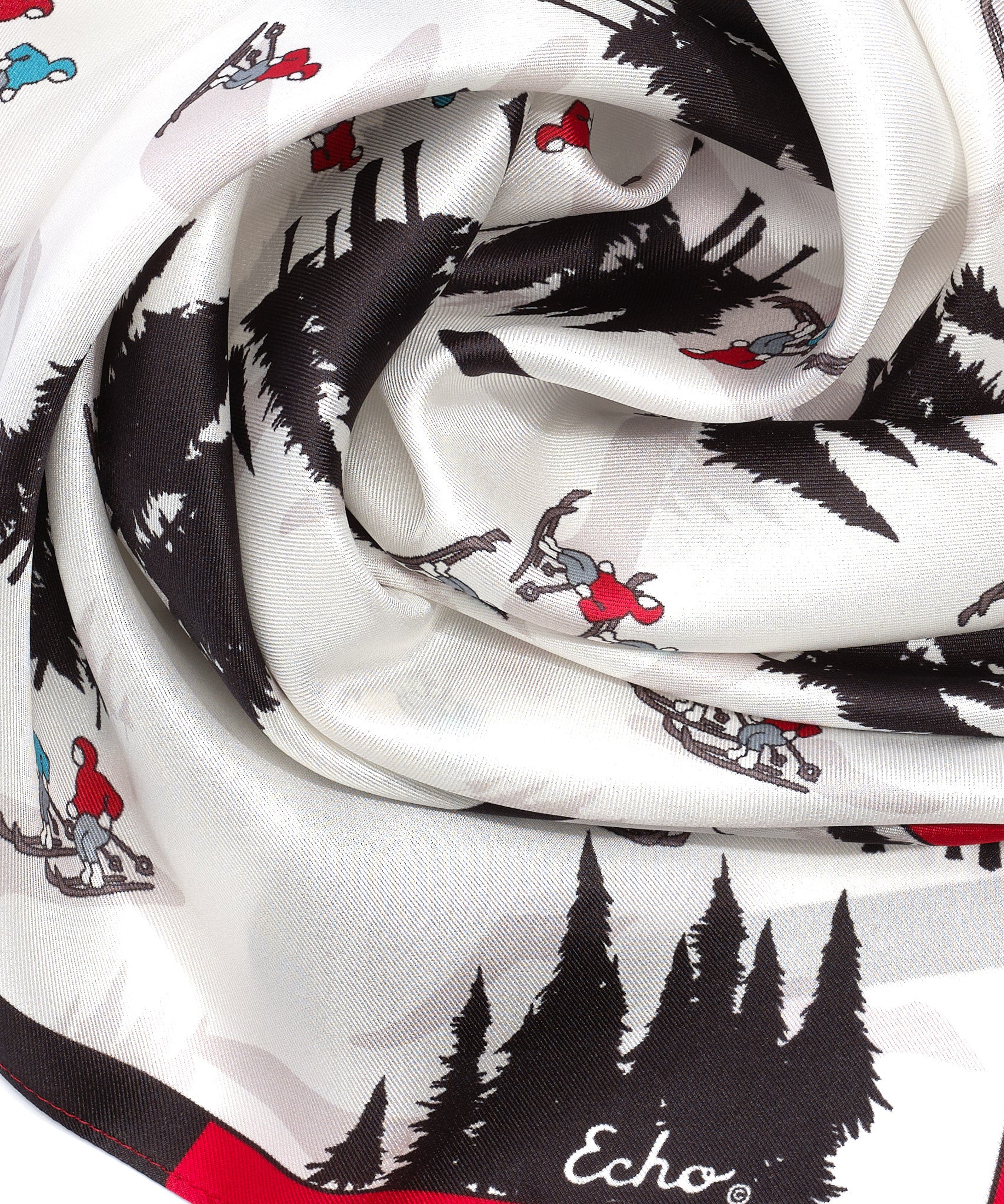Hit The Slopes Silk Bandana - Soft & Stylish Winter Scarf for Skiing, Snowboarding & Outdoor Adventures