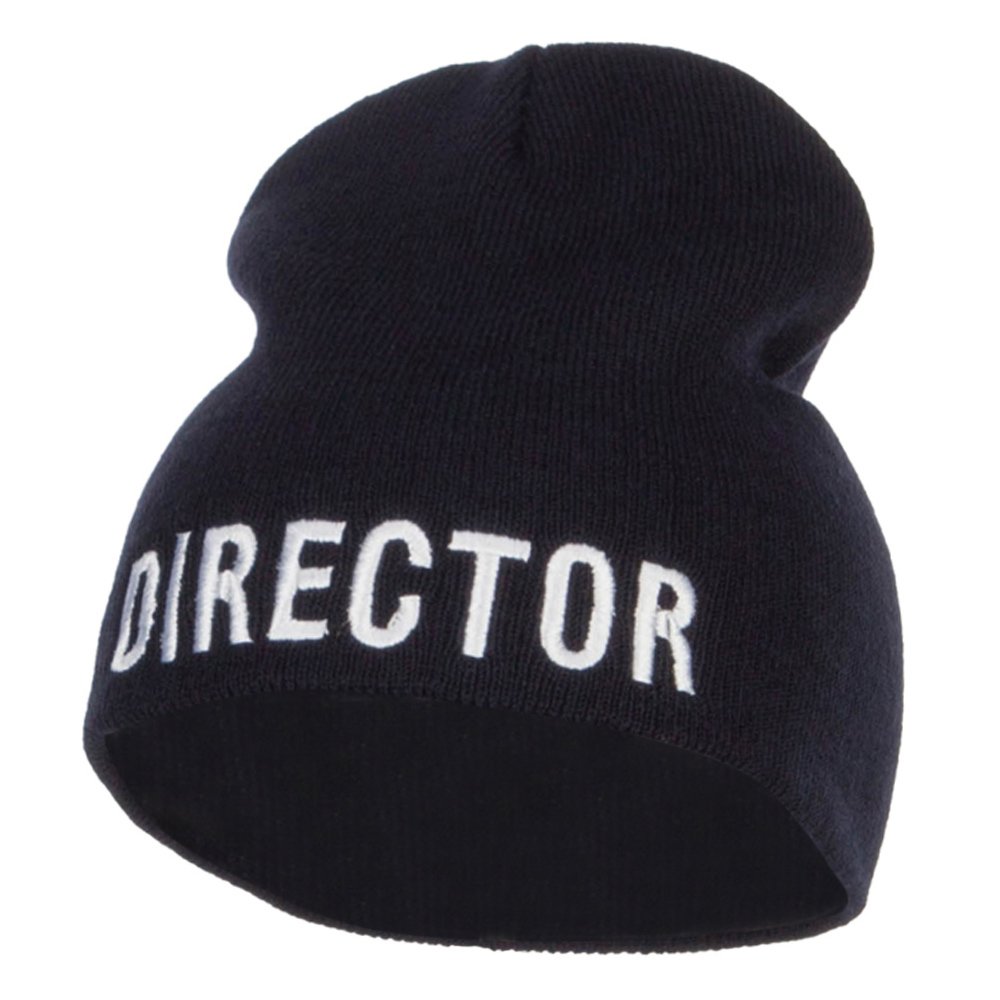 E4Hats.com Director Embroidered Short Beanie - Stylish Winter Hat for Men & Women - Perfect for Outdoor Activities, Sports, and Casual Wear