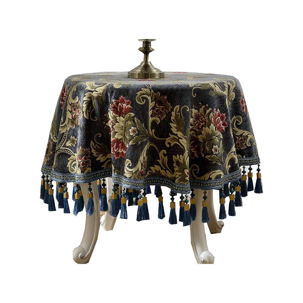 YUBIN 70 Inch Round Tablecloth - Premium Christmas Party Table Cover for Dining, Holiday Decor & Special Events - Waterproof & Wrinkle-Resistant