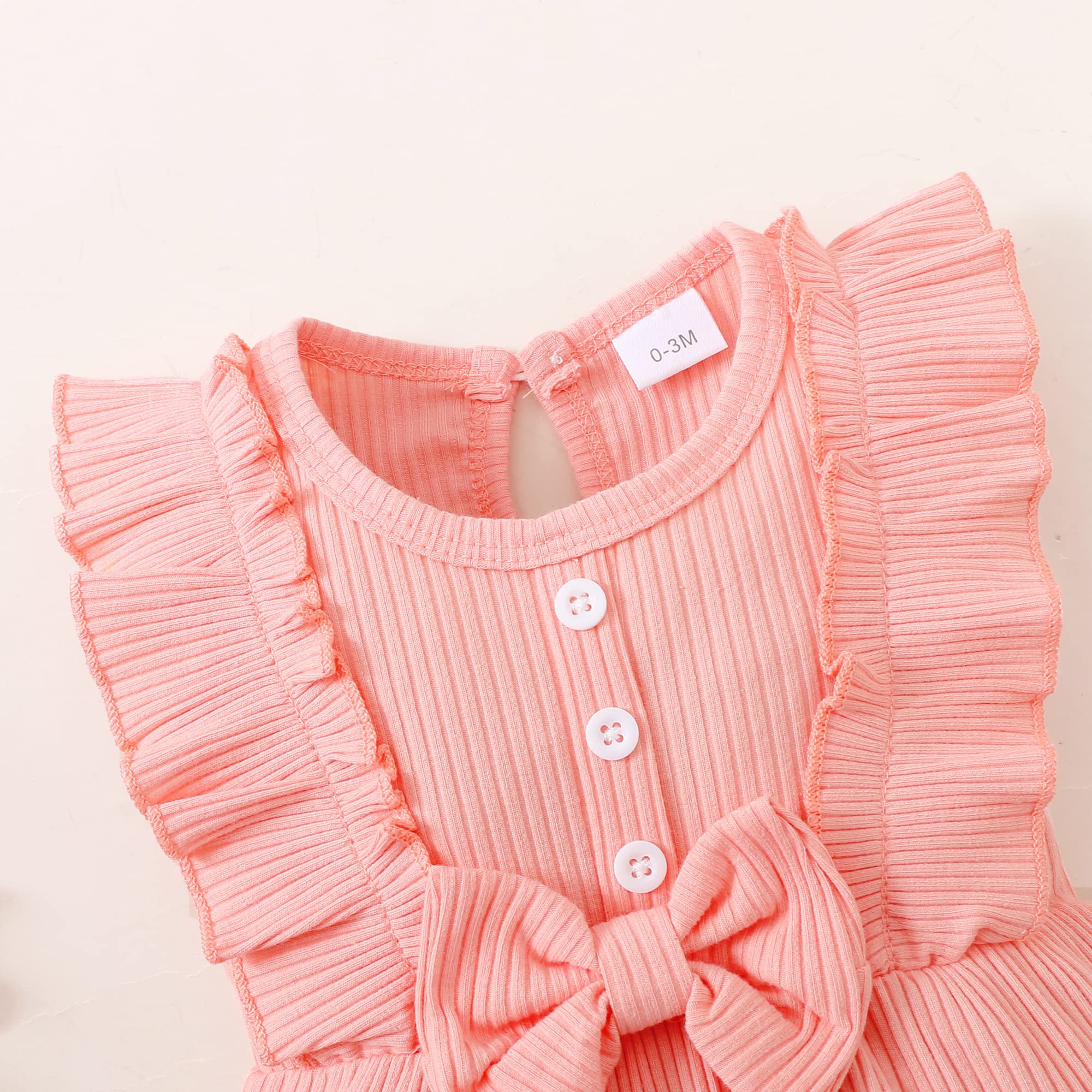 Mioglrie Newborn Baby Girl Clothes - Soft Cotton Short Sleeve Romper Jumpsuit for 0-24 Months | Perfect for Summer, Playdates & Photo Shoots