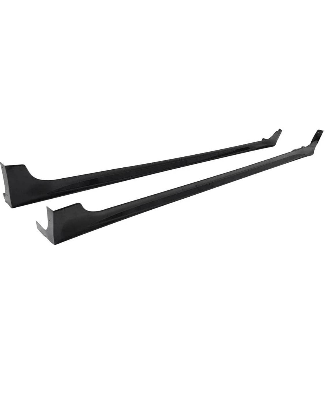 2012-2015 Honda Civic 4-Door Mugen RR Style Side Skirts - Unpainted Black ABS Plastic Body Kit for Car Customization & Street Racing Enhancement