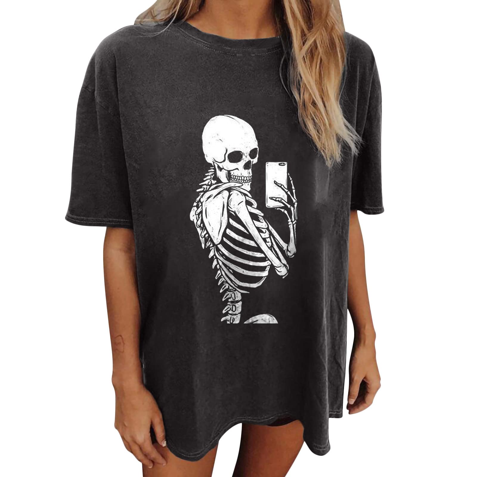 Vintage Graphic T-Shirts for Women - Baggy Short Sleeve Blouses & Trendy Cute Aesthetic Tops for Teen Girls | Casual Wear, Street Style & Everyday Fashion Outfits