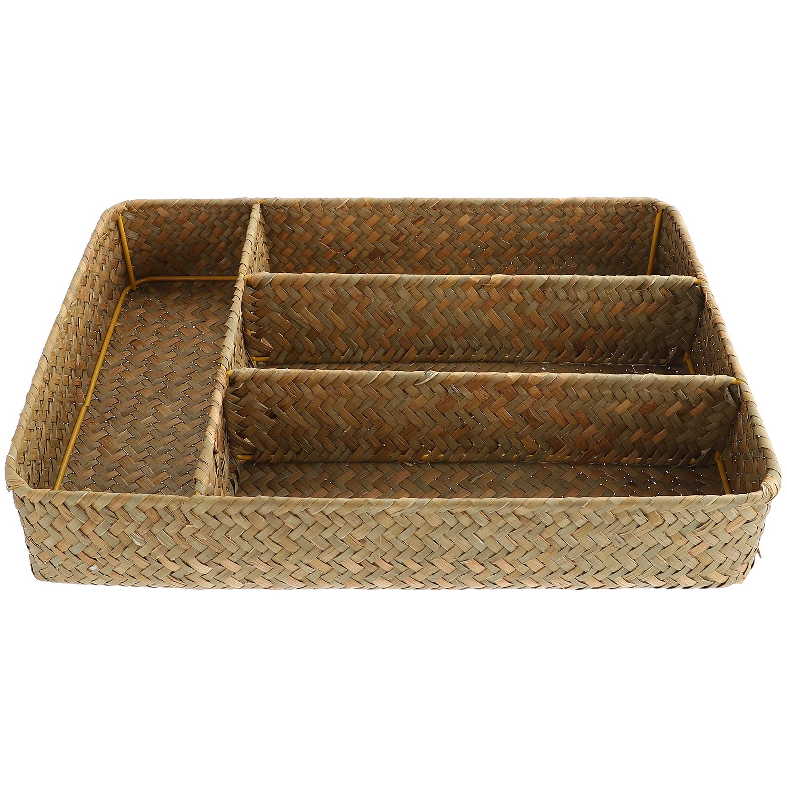 LUOZZY Wicker Storage Baskets - Eco-Friendly Recycled Paper Rope Organizer Bin for Shelves, Bathroom, Cupboards & Drawers (Wood Color) | Perfect for Home Organization & Decorative Storage Solutions