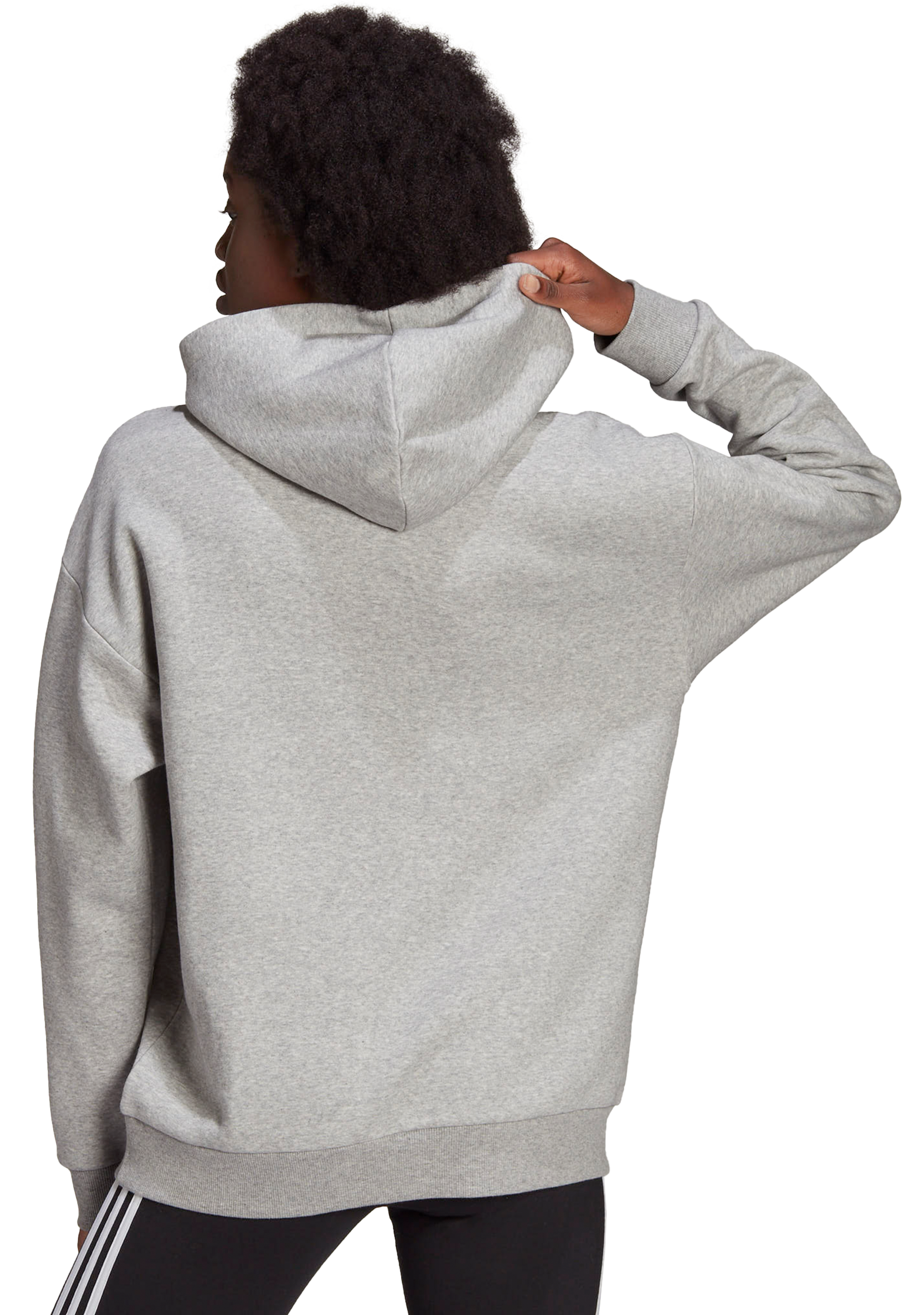 Adidas Women's Essential Boyfriend Logo Hoodie - Soft Fleece Pullover Sweatshirt for Casual Wear & Lounge | Gym, Running, Travel, Streetwear Fashion