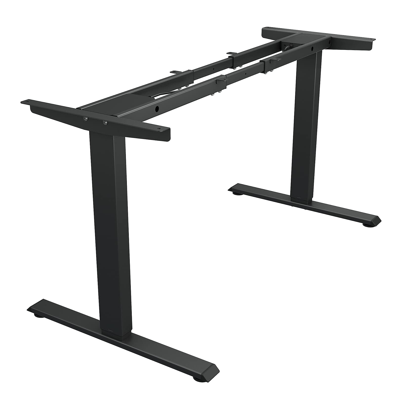 TOPSKY Dual Motor Electric Adjustable Height Standing Desk - 48 x 24 Inches, Black Frame for Home Office, Gaming & Workspace - Ergonomic Sit Stand Desk with Memory Controller