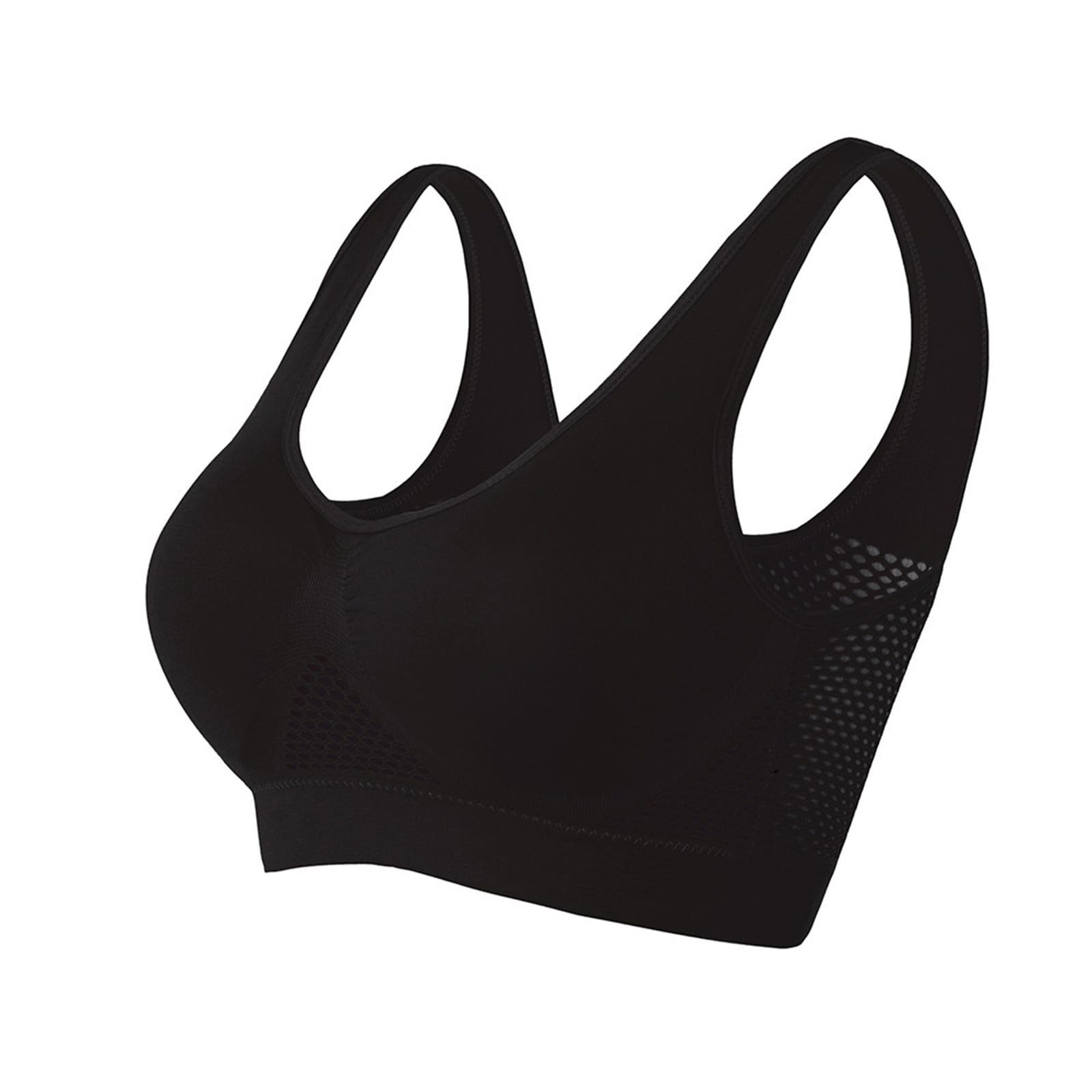 Plus Size Sports Bras for Women - Breathable Wireless Support for Workouts & Yoga