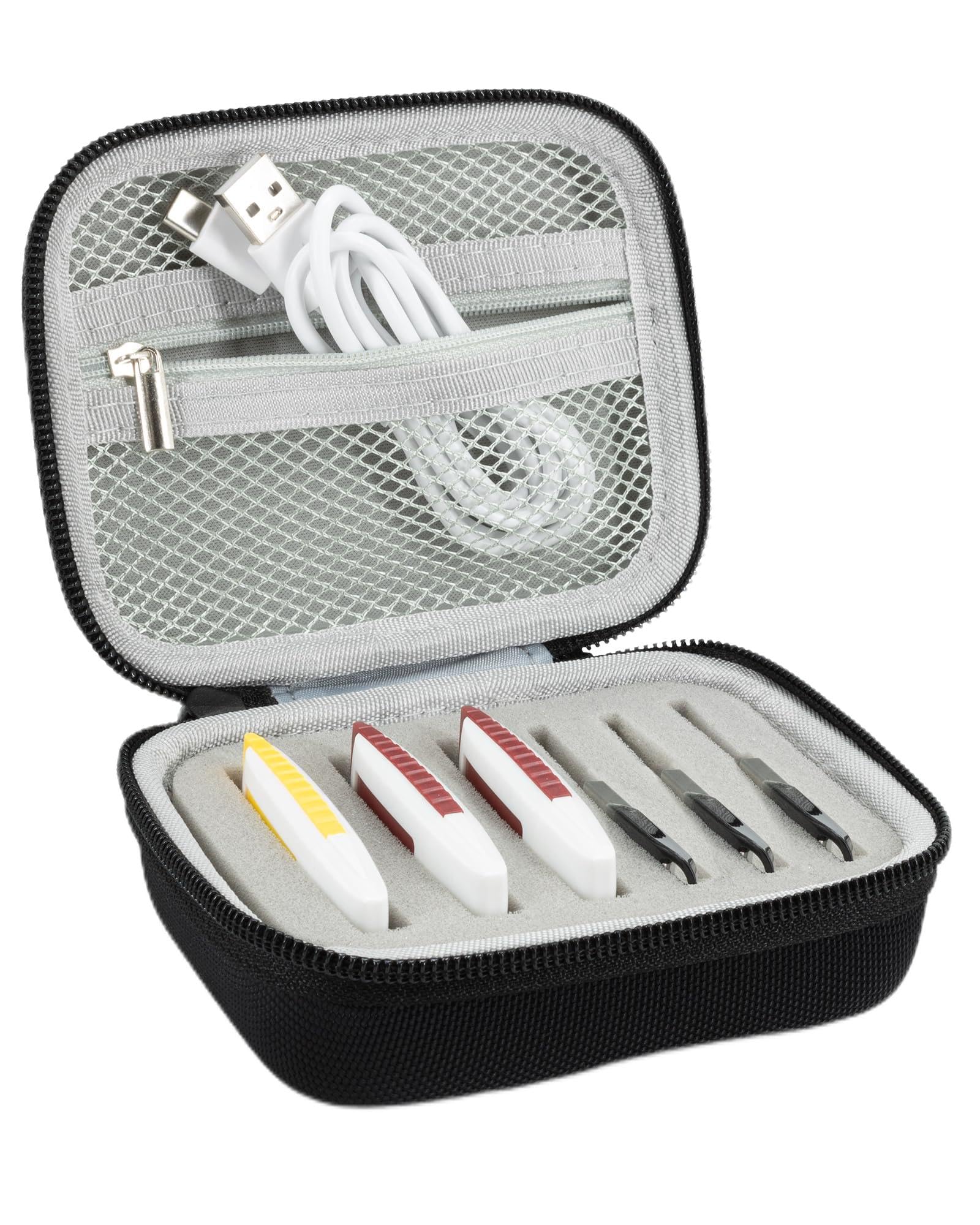 USB Flash Drive Storage Case - 2 Sizes USB Thumb Drive Holder for SanDisk, Samsung, PNY | SD Card & Cable Organizer Mesh Bag | Perfect for Office, Travel & Electronic Accessories Storage