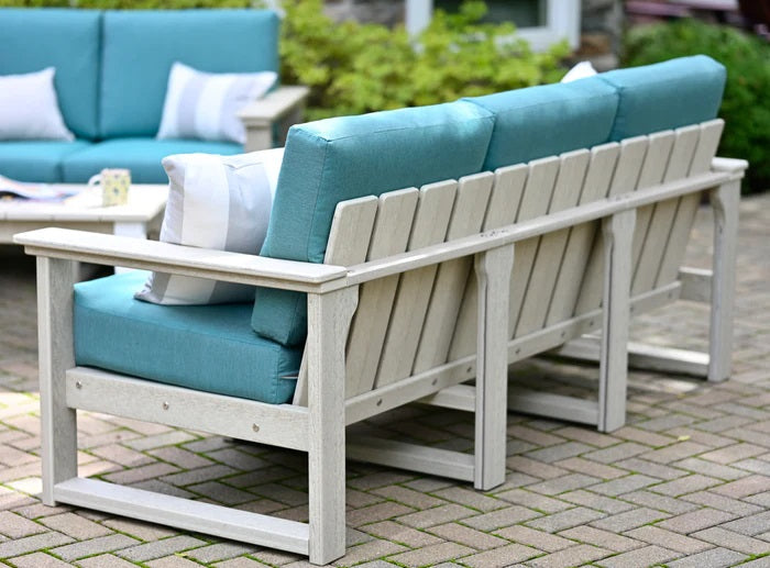 Eco-Friendly Recycled Plastic Lanai Deep Seating Sofa Set - Outdoor Patio Furniture for Poolside, Garden & Backyard Relaxation