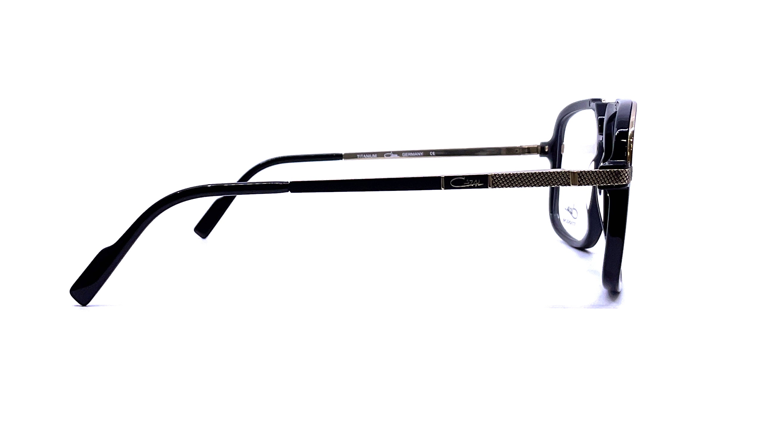 Cazal 6027 Retro Sunglasses for Men & Women - Black/Gold Frame with UV Protection - Perfect for Outdoor Activities, Driving & Fashion Accessories