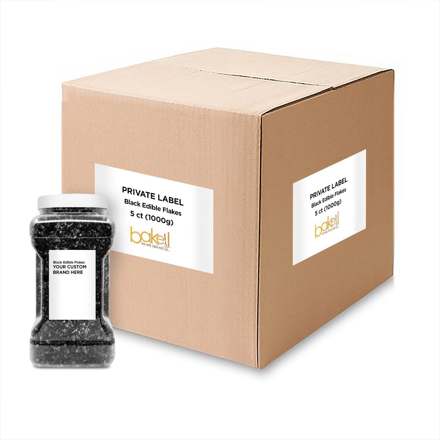 Premium Black Edible Shimmer Flakes for Baking & Cake Decorating - Food-Grade Glitter Dust for Desserts, Cupcakes, Cookies & DIY Crafts - Perfect for Professional Bakers & Home Baking Enthusiasts