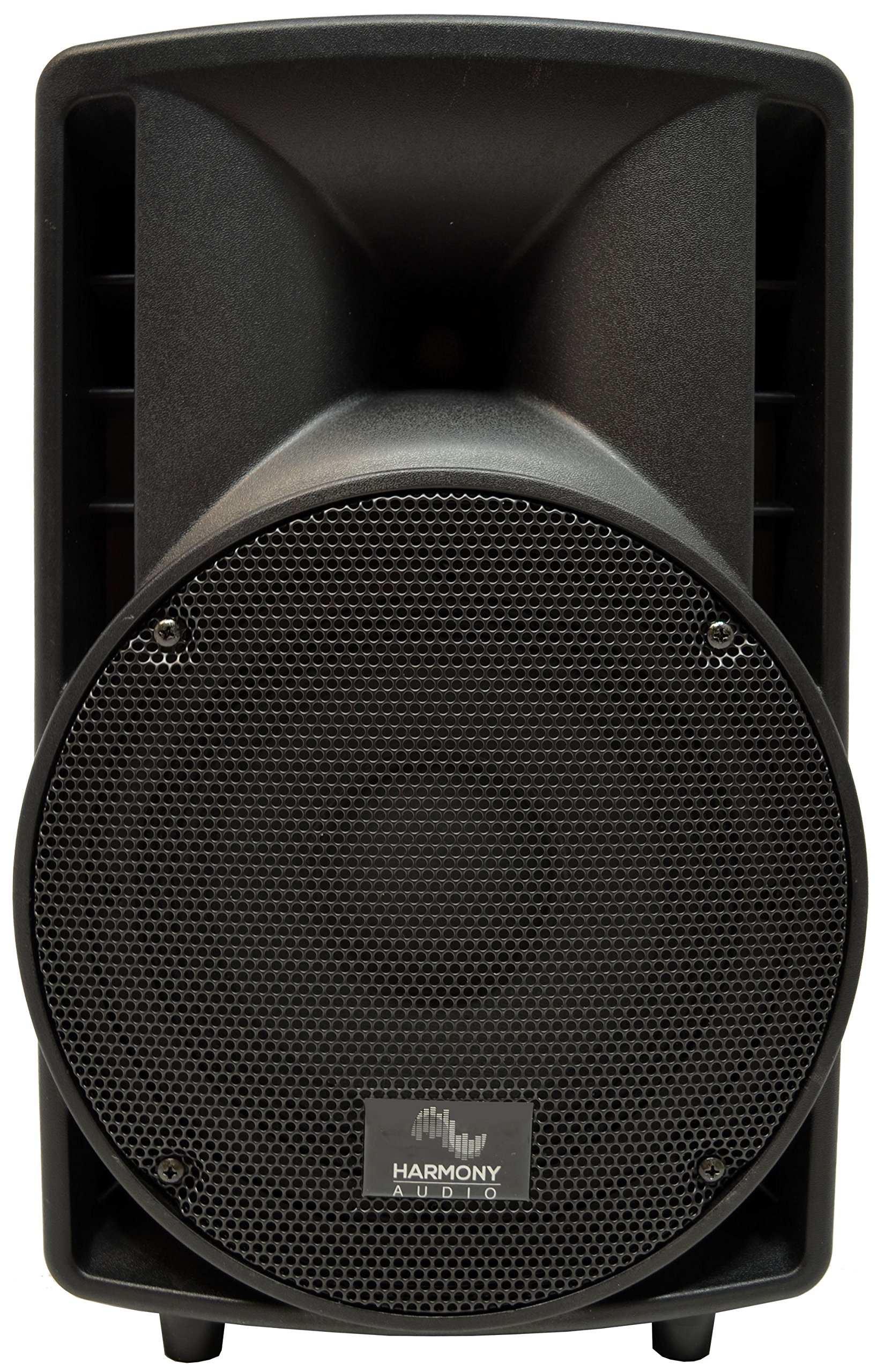 Harmony Audio HA-C8A Pro DJ 8-Inch 300W Powered PA Speaker with Wall Mount - Perfect for DJ Gigs, Live Music Performances & Outdoor Events
