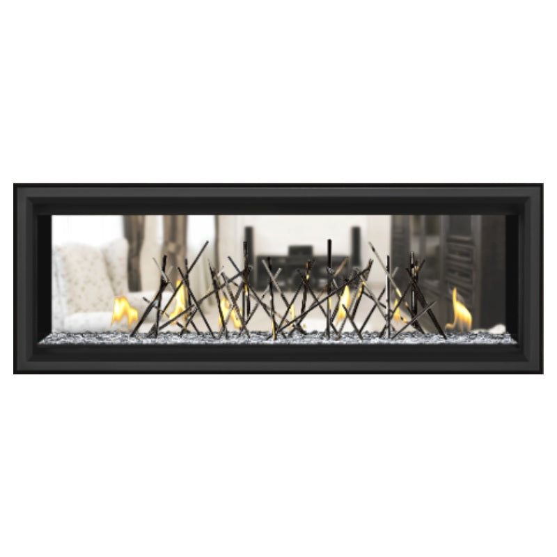 Napoleon Vector 50 See-Through Linear Direct Vent Gas Fireplace LV50N2 - Modern Heating Solution for Living Rooms & Patios
