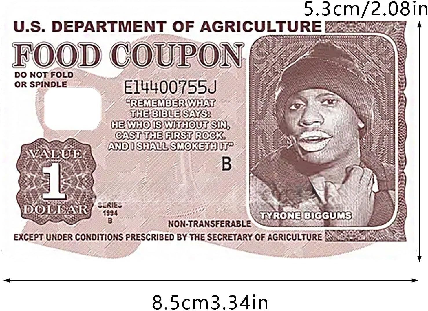2024 Funny Tyrone Biggums Debit Card Stickers (3-Pack) - Waterproof & Scratchproof Credit Card Skins for Food Coupons & Everyday Use - Perfect for Grocery Shopping, Dining Out & Online Purchases