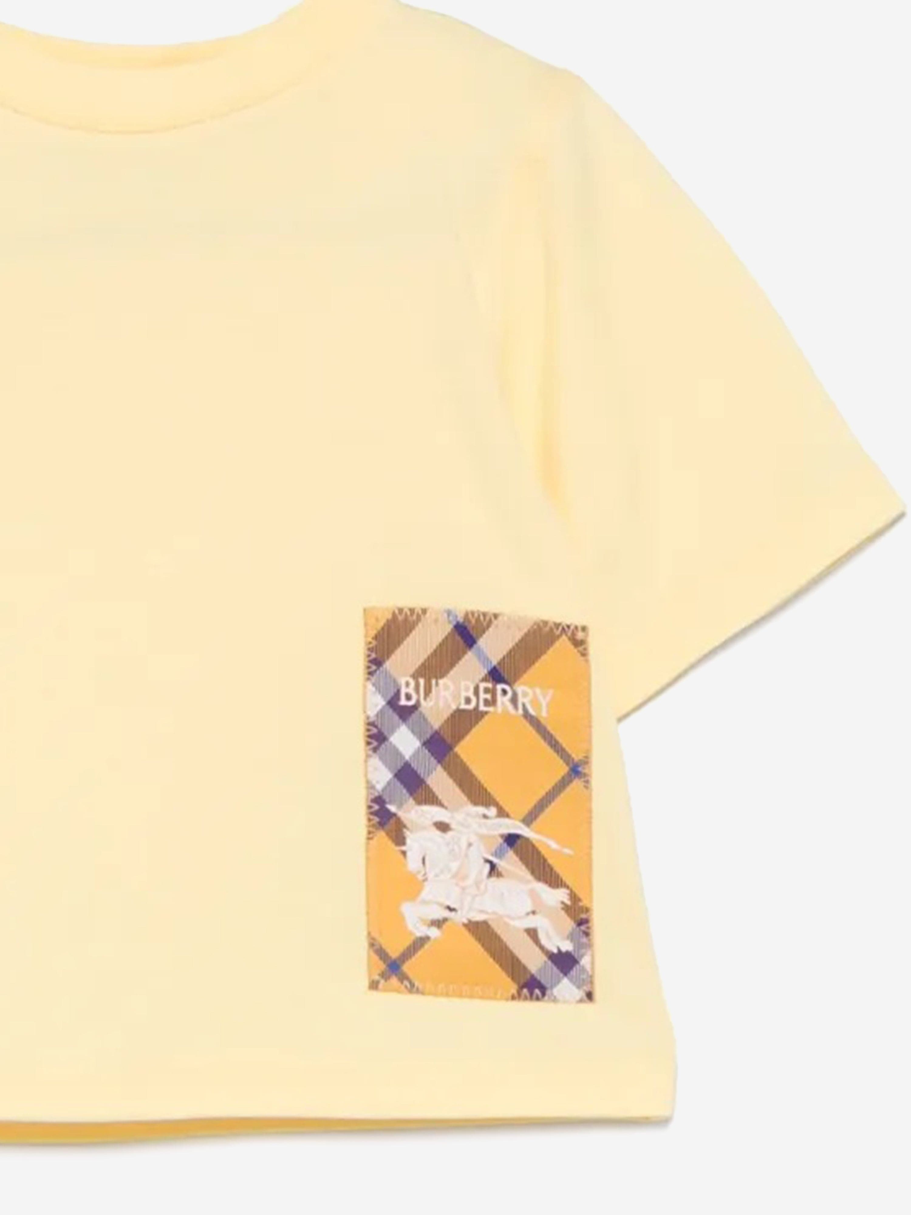 Yellow Mini Cedar T-Shirt for Baby Boys - Soft & Comfortable Cotton Tee for Playtime & Casual Outings