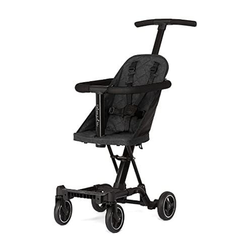 Dream On Me Lightweight Compact Stroller - Easy One-Hand Fold, Adjustable Handle & Smooth Ride Wheels | Perfect for Travel, Shopping & Daily Walks | Black Baby Stroller