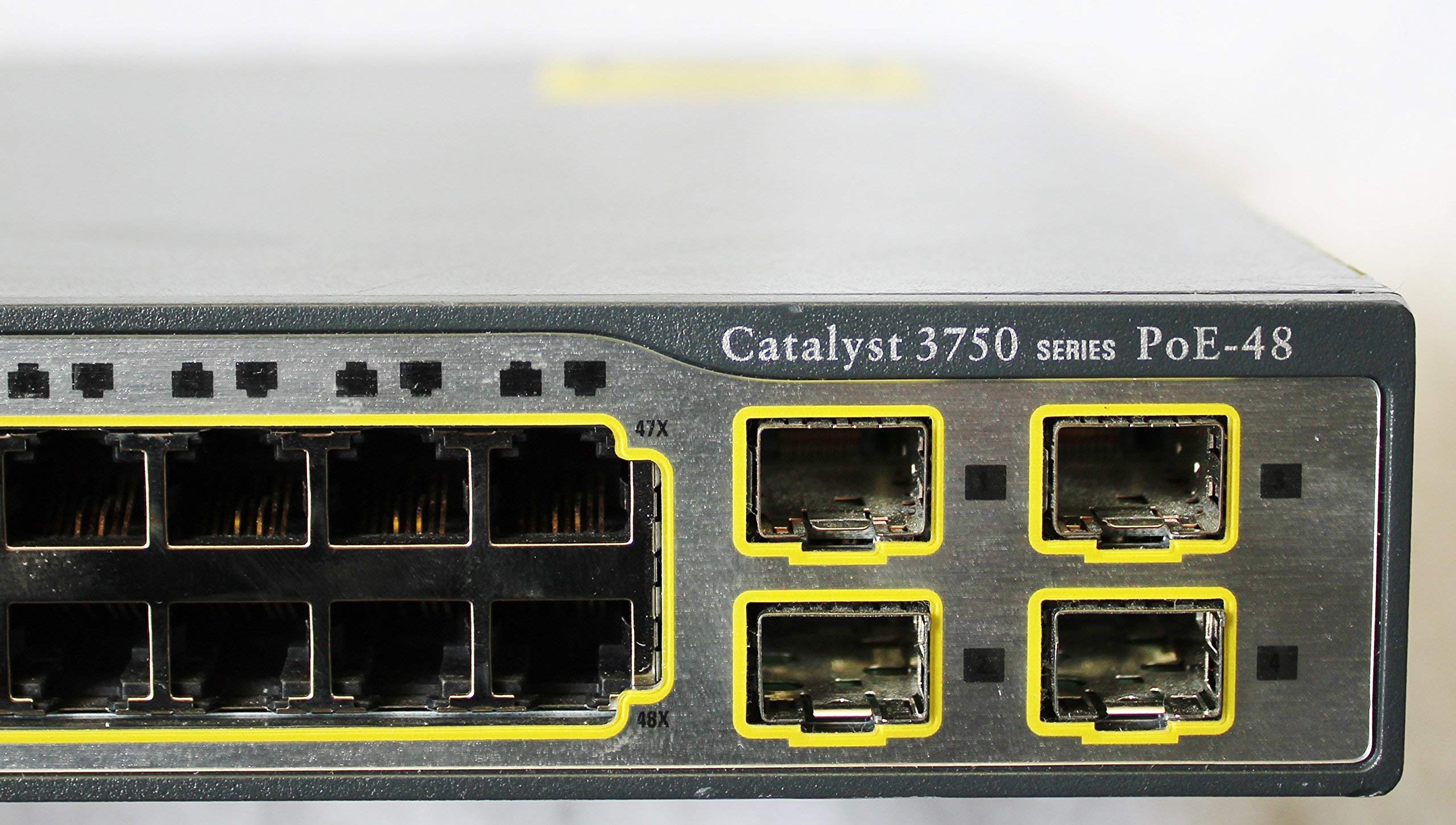 Cisco WS-C3750-48PS-S Catalyst 3750 48-Port 10/100 PoE Switch (Renewed) - Ideal for Small Business Networks & Office IT Infrastructure