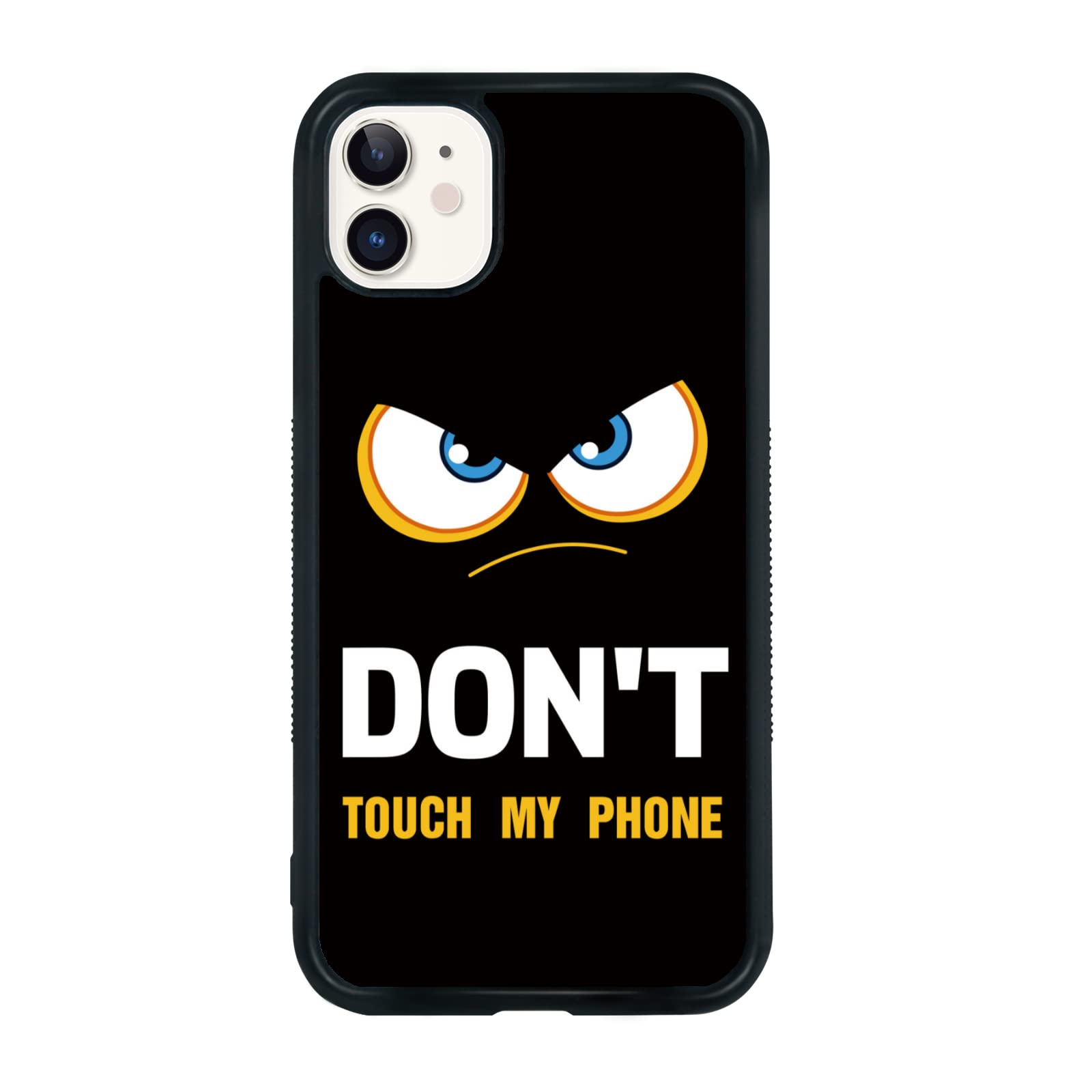 Funny Cool iPhone 11 Case for Men & Teens - 'Don't Touch My Phone' Protective Cover - Perfect Gift for Boys, Kids & Teens | School, Work & Everyday Use