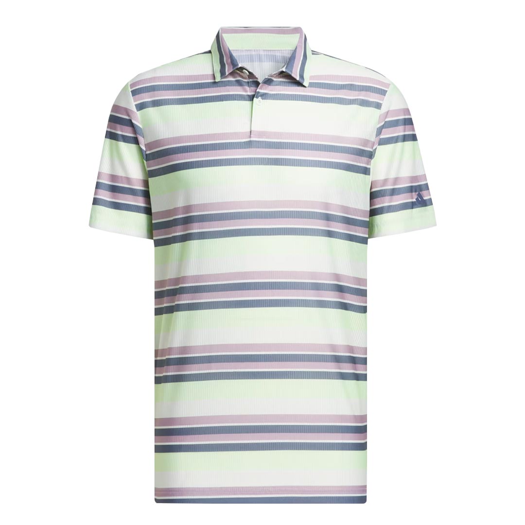 adidas Men's Ultimate365 HEAT.RDY Stripe Polo Shirt - Moisture Wicking Performance Golf & Casual Wear (IU4412) - Perfect for Workouts, Golfing and Everyday Comfort
