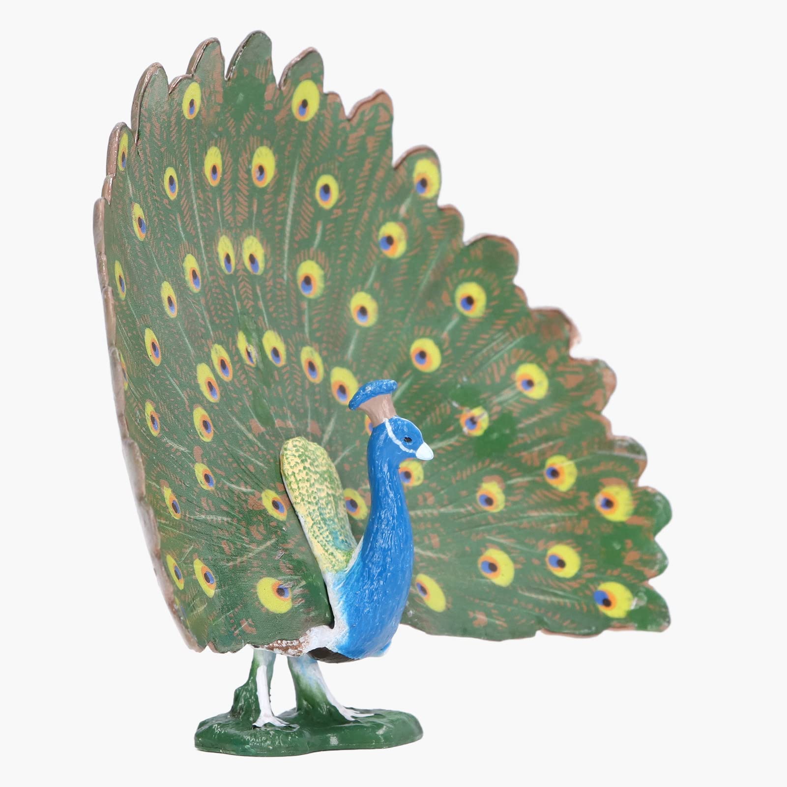 Realistic Peacock Model Toy - Lifelike Simulation Decoration for Bird Lovers | Perfect for Home Decor, Garden Ornament & Educational Display