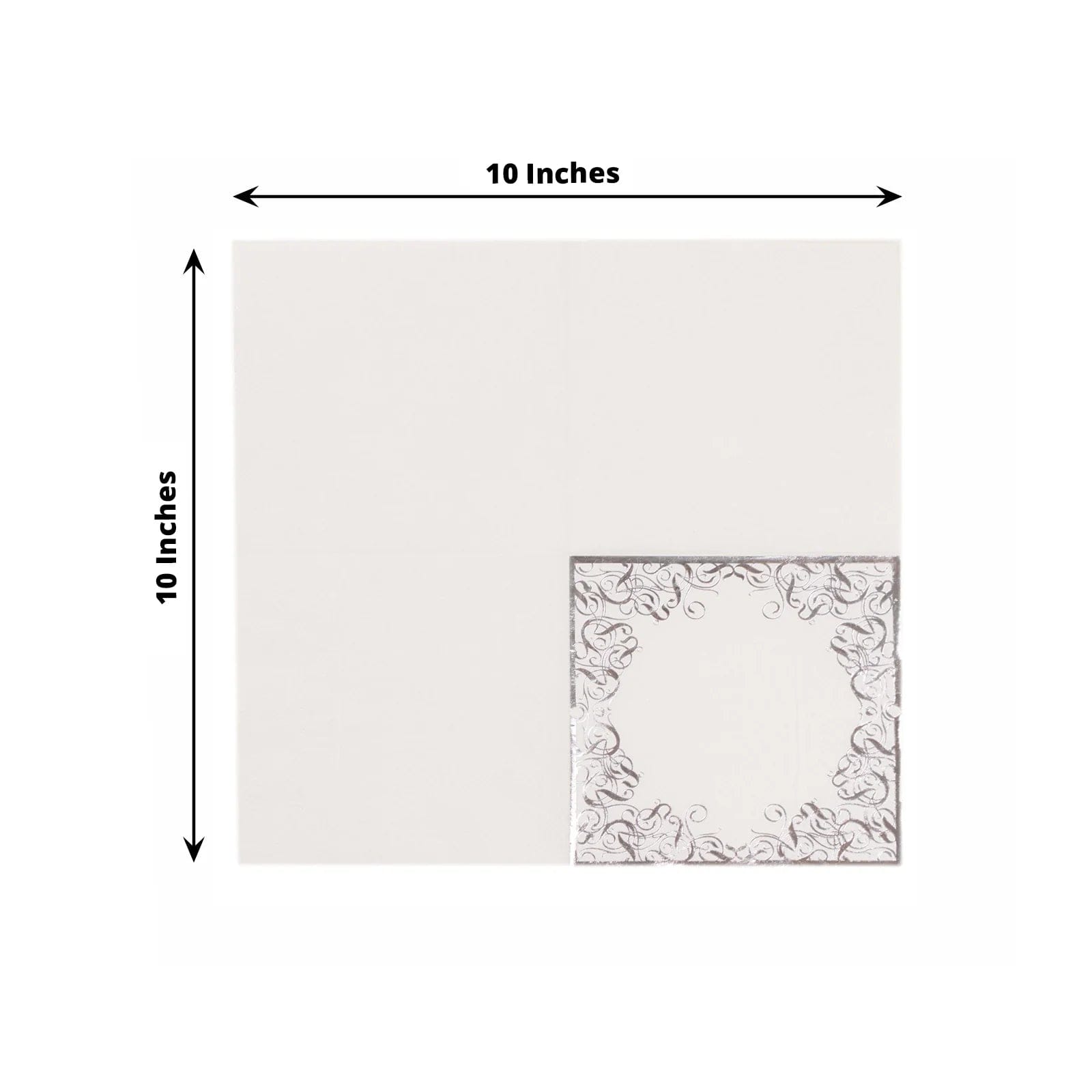 20-Pack Soft 3-Ply Disposable Dinner Napkins with Elegant Gold Lace Design - Perfect for Weddings, Parties, and Fine Dining Events