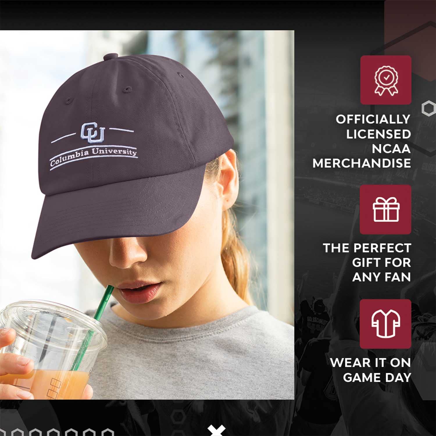 NCAA Embroidered Twill Bar Hat for Adults - Garment Washed, Team Spirit Baseball Cap - Perfect for Game Day, Tailgating & Casual Wear
