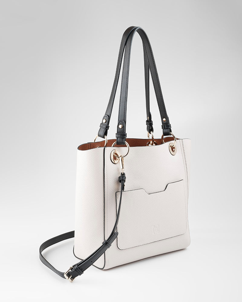 4 in 1 Reversible Tote Bag, Crossbody Purse & Zippered Wallet - Stylish Convertible Handbag for Women, Work, Travel & Everyday Use