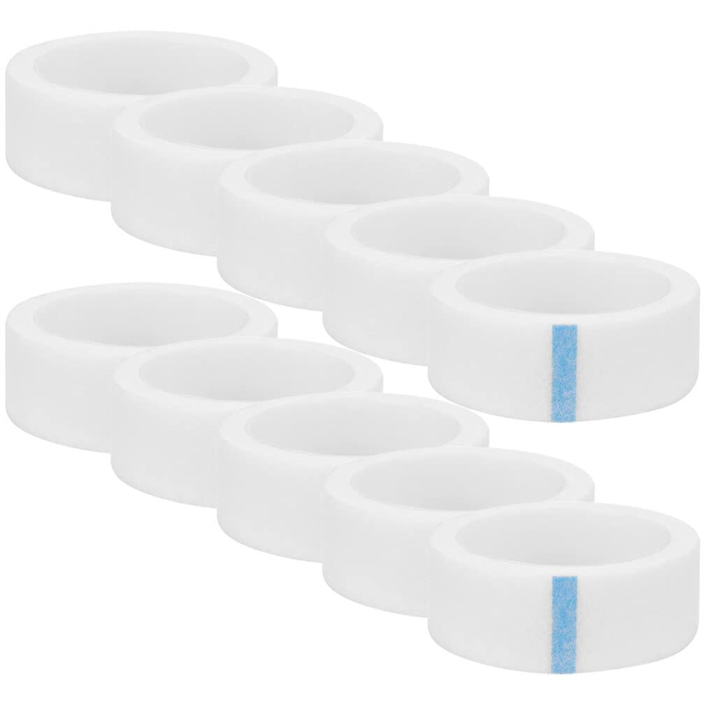 FOMIYES 10 Roll Eyelash Extension Tape - Non-Woven Adhesive Under Eye Lash Tape for Professional Extensions | Colorful Makeup Lash Strips for Women | Perfect for Salon, DIY Home Use & Beauty Professionals