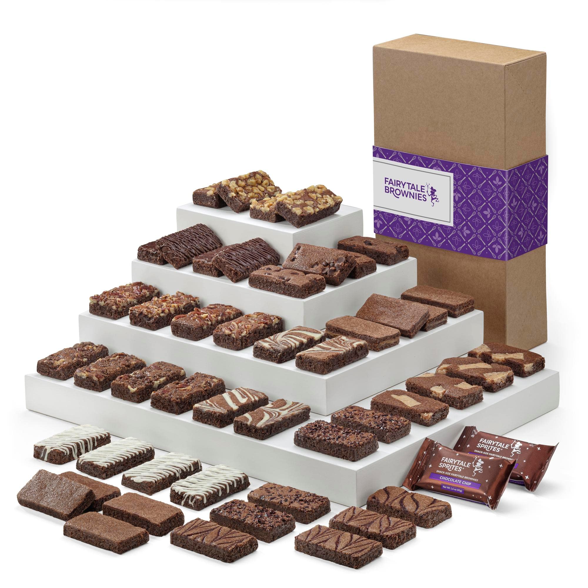 Premium Fairytale Brownies Sprite - 48 Individually Wrapped Gourmet Chocolate Brownies (3