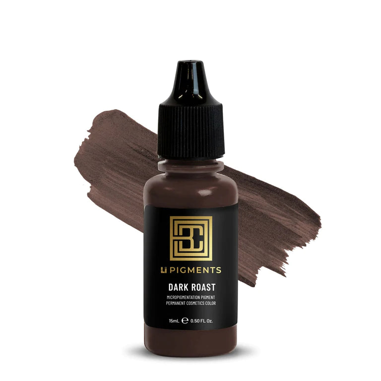 Brow Code LI Pigment Dark Roast 15ml - Professional Microblading & Permanent Makeup Tattoo Ink for Natural-Looking Eyebrows - Salon & Home Use