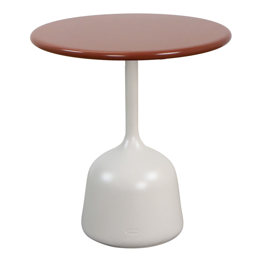 Round Coffee Table with Glaze Finish - Small Modern Side Table for Living Room, Bedroom, or Office - Perfect for Coffee, Books, and Decor