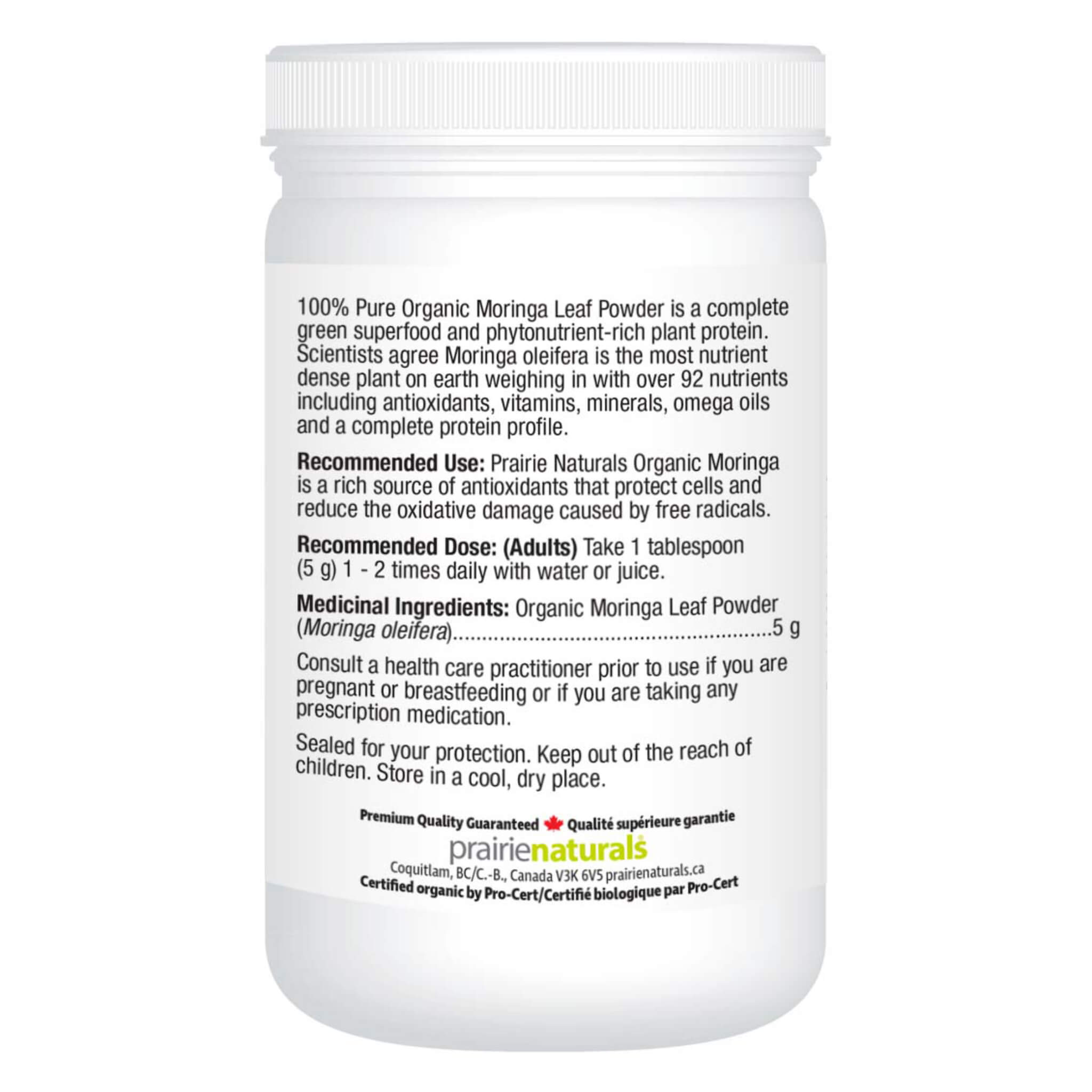 Organic Moringa Leaf Powder - Premium Superfood Supplement for Energy & Immunity | Perfect for Smoothies, Tea & Healthy Recipes