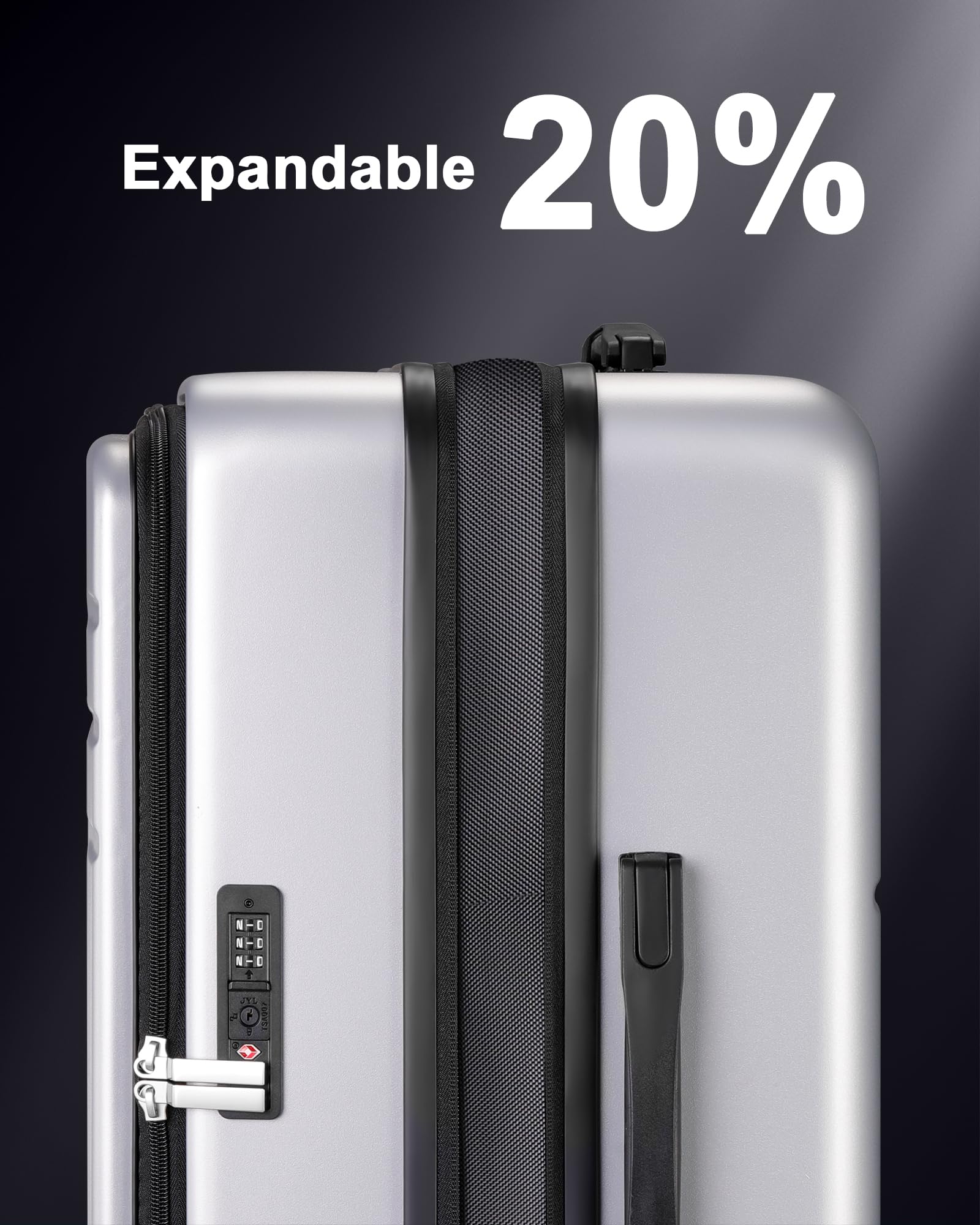 Expandable PC Hard Shell Luggage Set 2-Piece (20