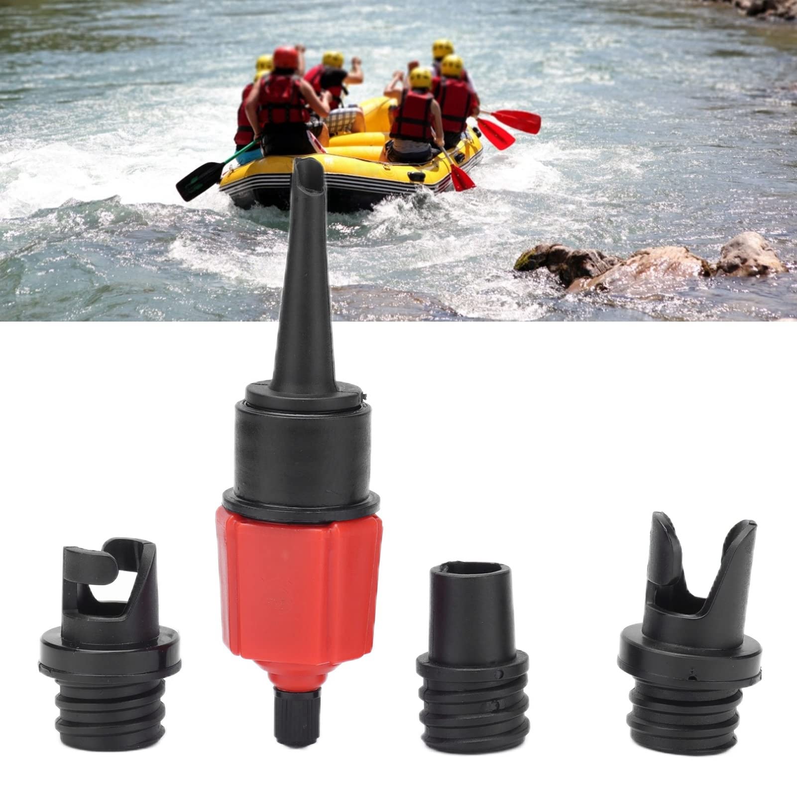 Nofaner Inflatable Pump Adapter - Universal Air Valve Converter for Inflatable Boats, Air Mattresses, Pool Floats | Portable & Multi-Functional Accessory for Camping, Beach Trips & Outdoor Adventures