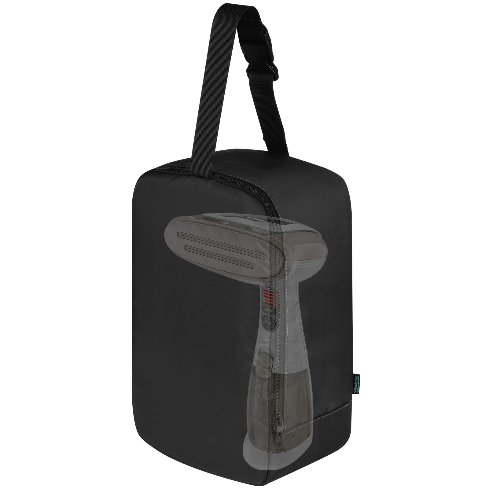 Beautyflier Portable Steamer Storage Bag for Conair Handheld Clothes Steamer - Travel Carrying Case with Hanging Strap & Organizer - Perfect for Home, Travel & Business Trips (Black)
