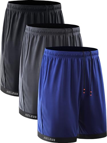 6095 Black/Grey/Blue,3 Pack