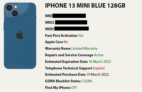 Refurbished iPhone 13 Mini 128GB (4GB RAM) - 5.4