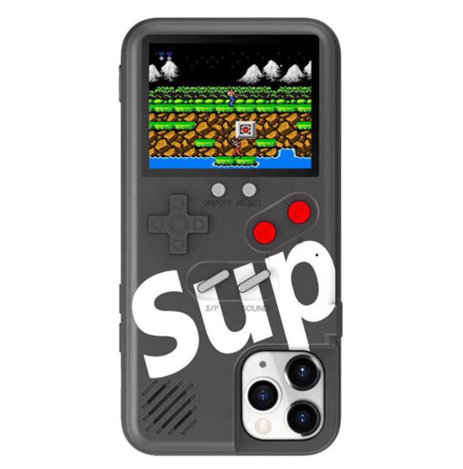 WODETIA Retro Gameboy Case for iPhone 13/13 Pro/13 Pro Max - 3D Shockproof Playable Cover with 36 Classic Games, Handheld Color Screen Video Game Console - Perfect for Gaming Enthusiasts & Retro Lovers (Ideal for Commuting, Travel & Nostalgic Gaming)