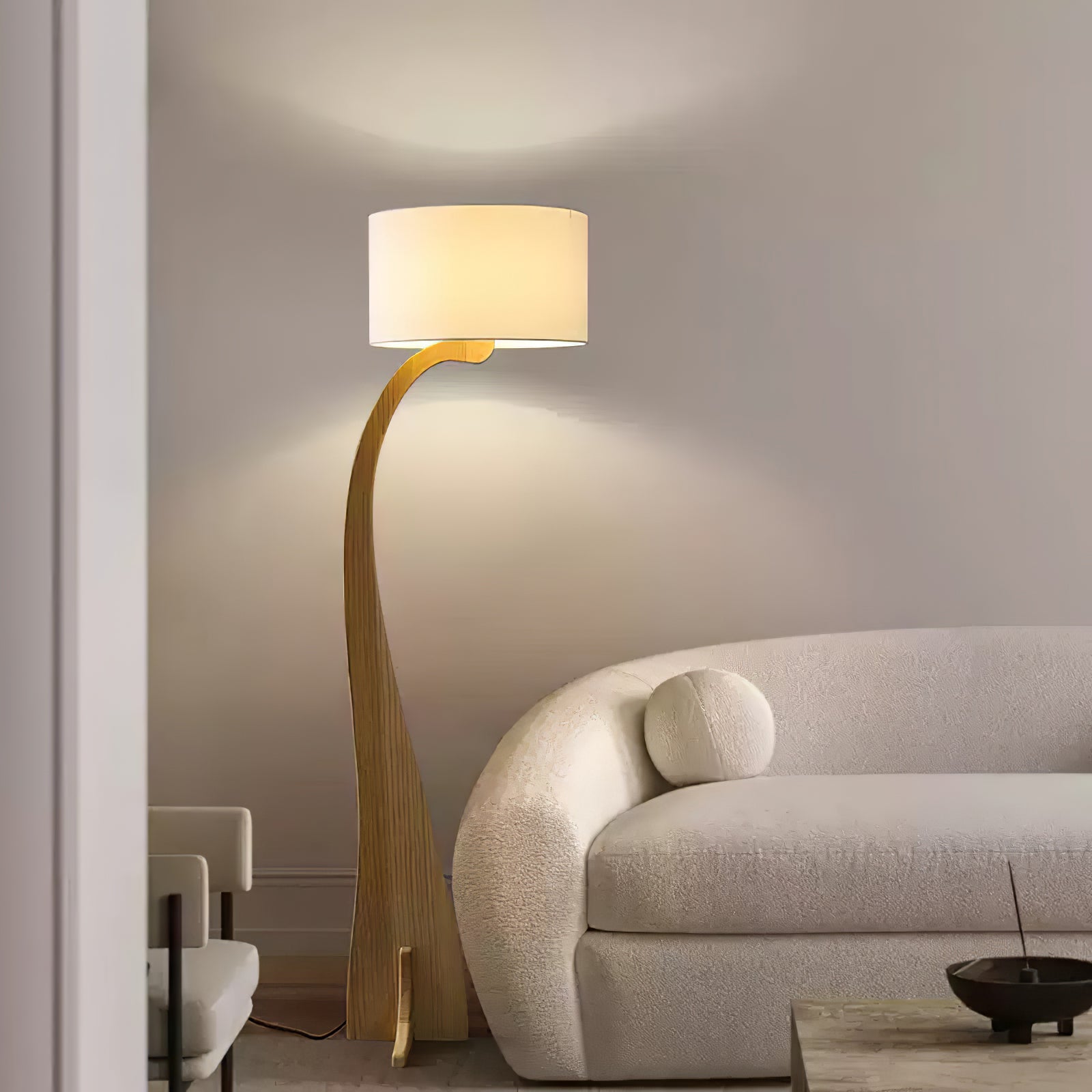 Modern Bow Curve Floor Lamp - Adjustable Arc Design for Living Room, Bedroom & Office - Stylish Lighting for Reading, Relaxing & Decor