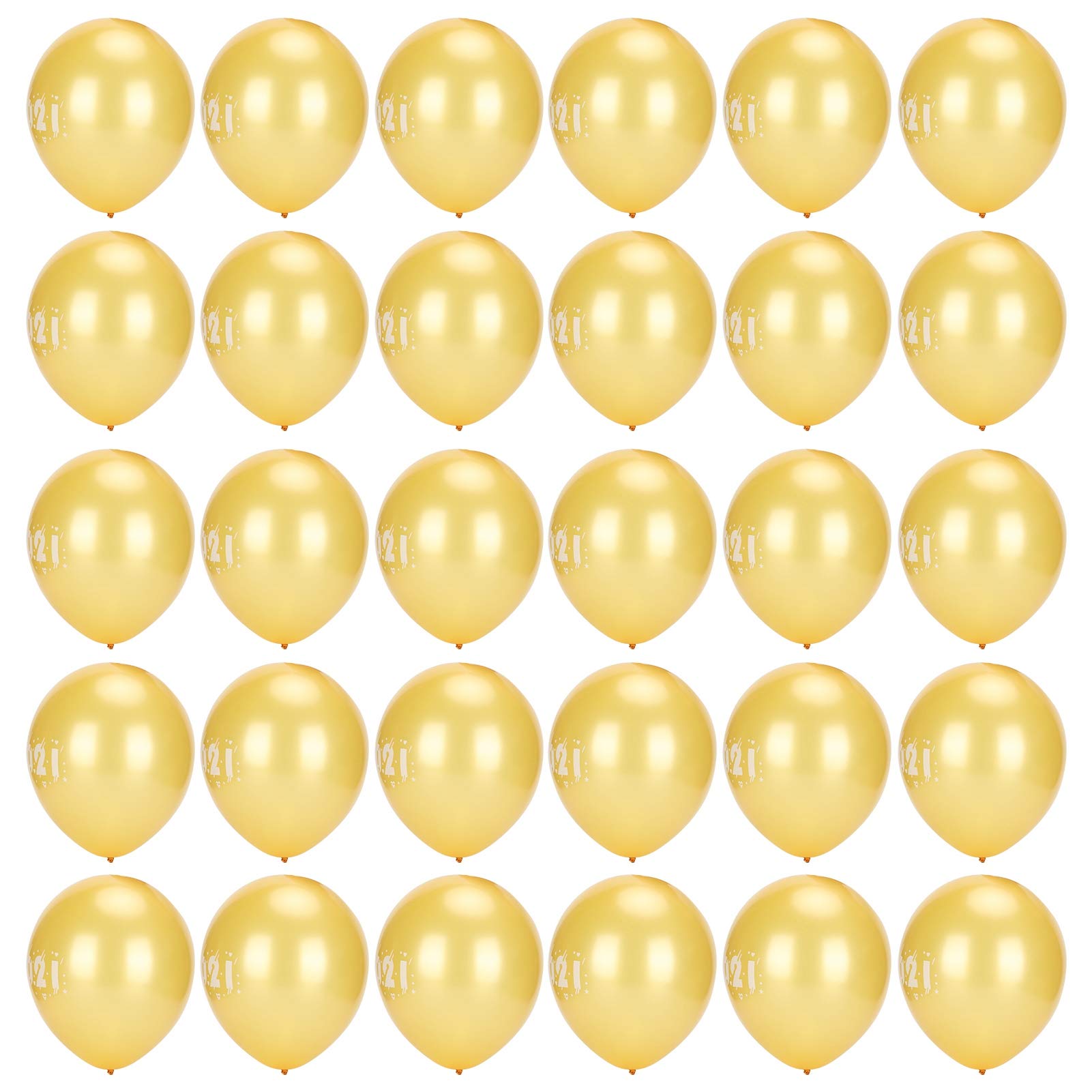 30Pcs Gold Latex Balloons for Party Decorations - New Year, Graduation & Birthday Celebrations | Premium Party Supplies for Festive Events & Home Decor