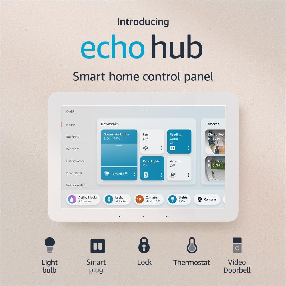 Amazon Echo Hub - Smart Home Control Panel with Alexa, 8