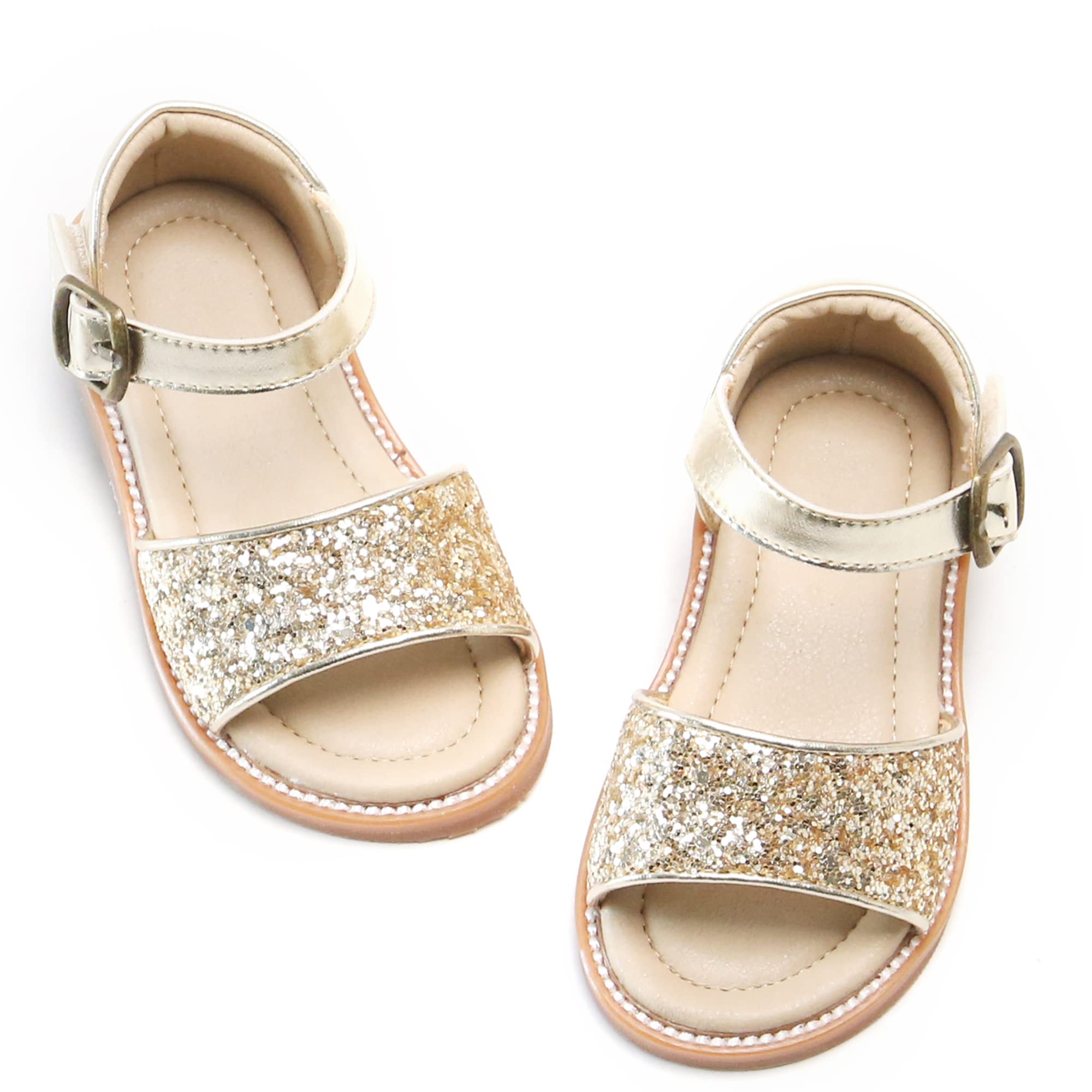 Kiderence Toddler Girl Sandals - Breathable Open Toe Summer Sandals for Little Girls | Perfect for Beach, Park & Outdoor Play