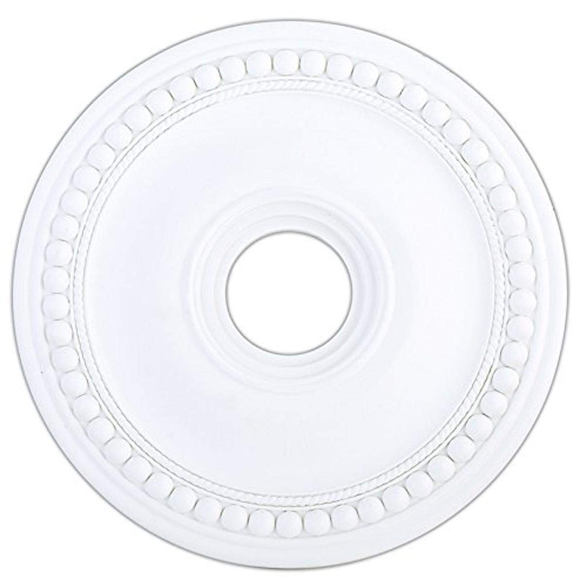 Livex Lighting 82074-03 Wingate White Ceiling Medallion - Classic Home Decor for Dining Rooms & Foyers