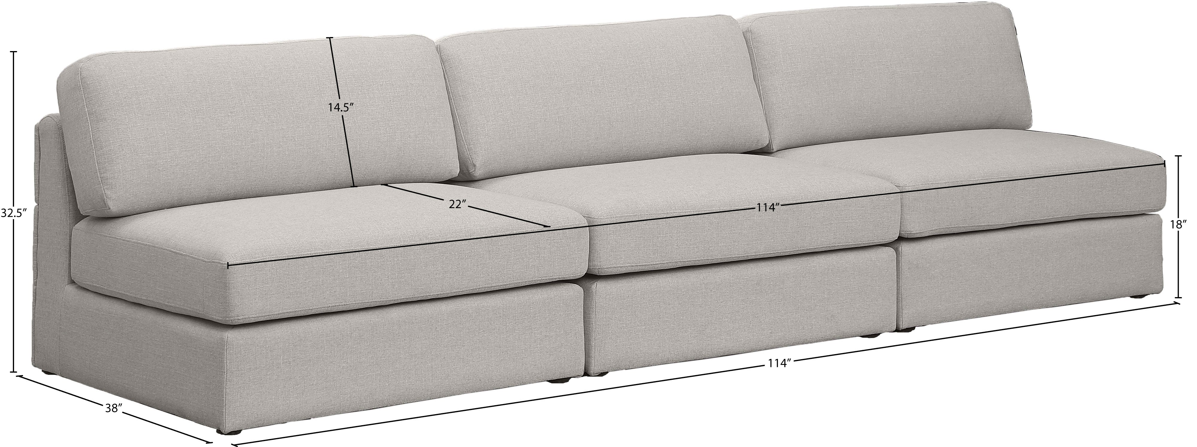 Beckham Durable Linen Textured Fabric Modular Sofa Set - Modern Sectional Couch for Living Room, Lounge & Home Theater | Comfortable & Stylish Furniture for Family Gatherings