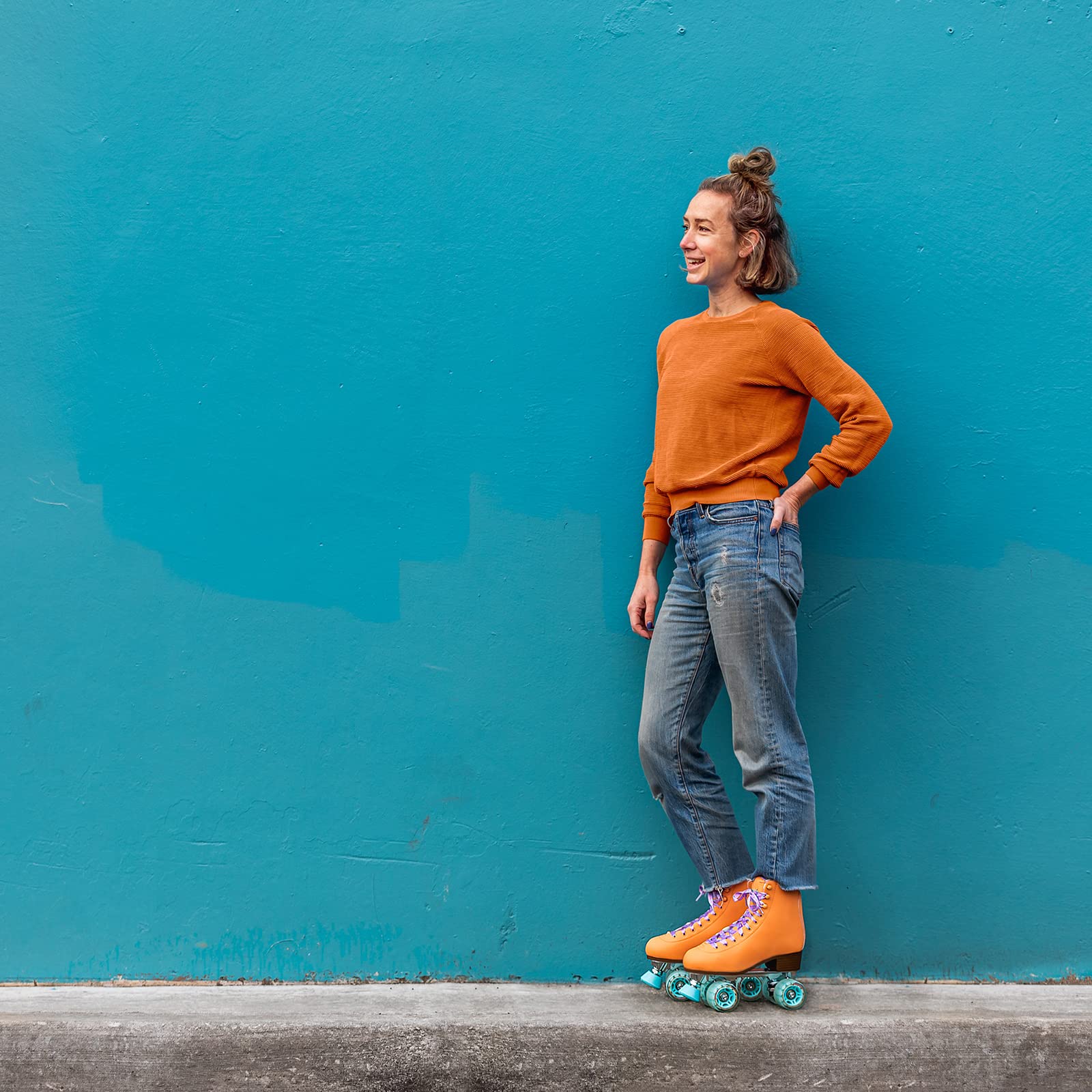 Lenexa Savanna Roller Skates for Kids & Women - Adjustable Quad Roller Skates for Girls & Adults - Perfect for Indoor & Outdoor Skating, Rinks, Parks & Birthday Parties